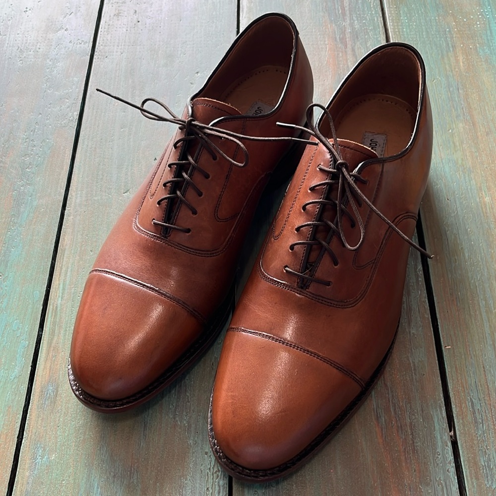 Johnston & Murphy Cap Toe Oxford in Cognac